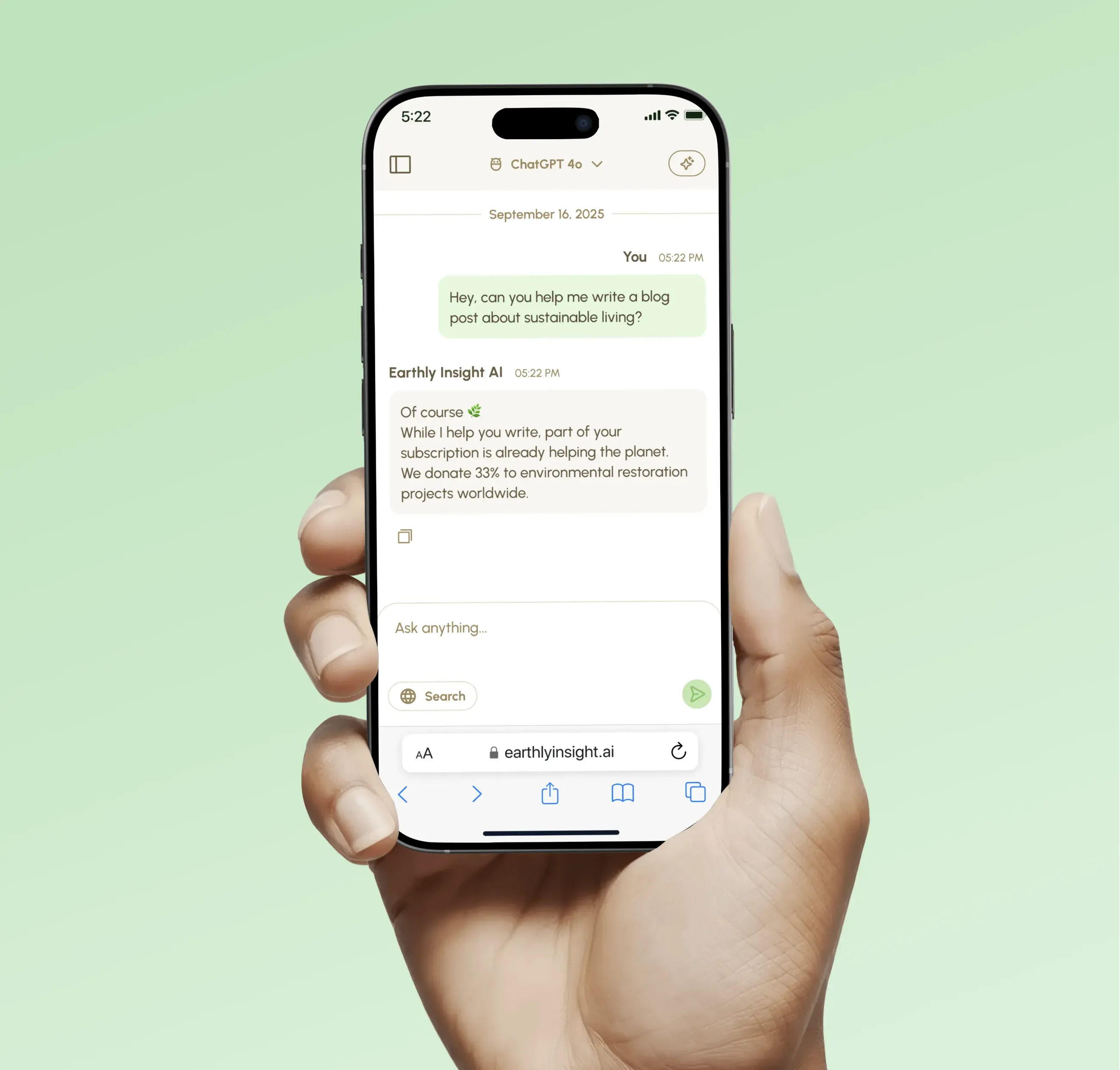 Earthly Insight AI assistant